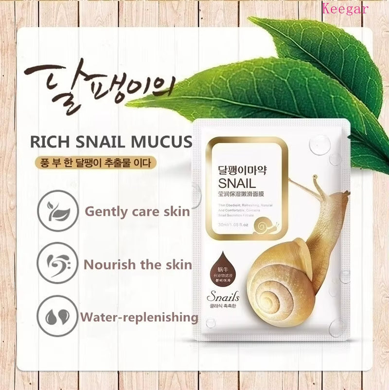 Snail Essence Facial Sheet Mask β Hydrating & Moisturizing Face Mask