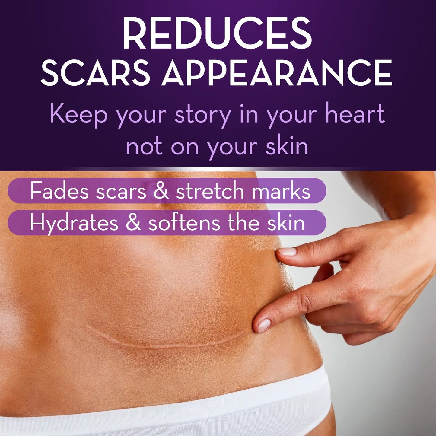 Scar Reducing Cream, Face & Body Scar Gel, 1 Oz