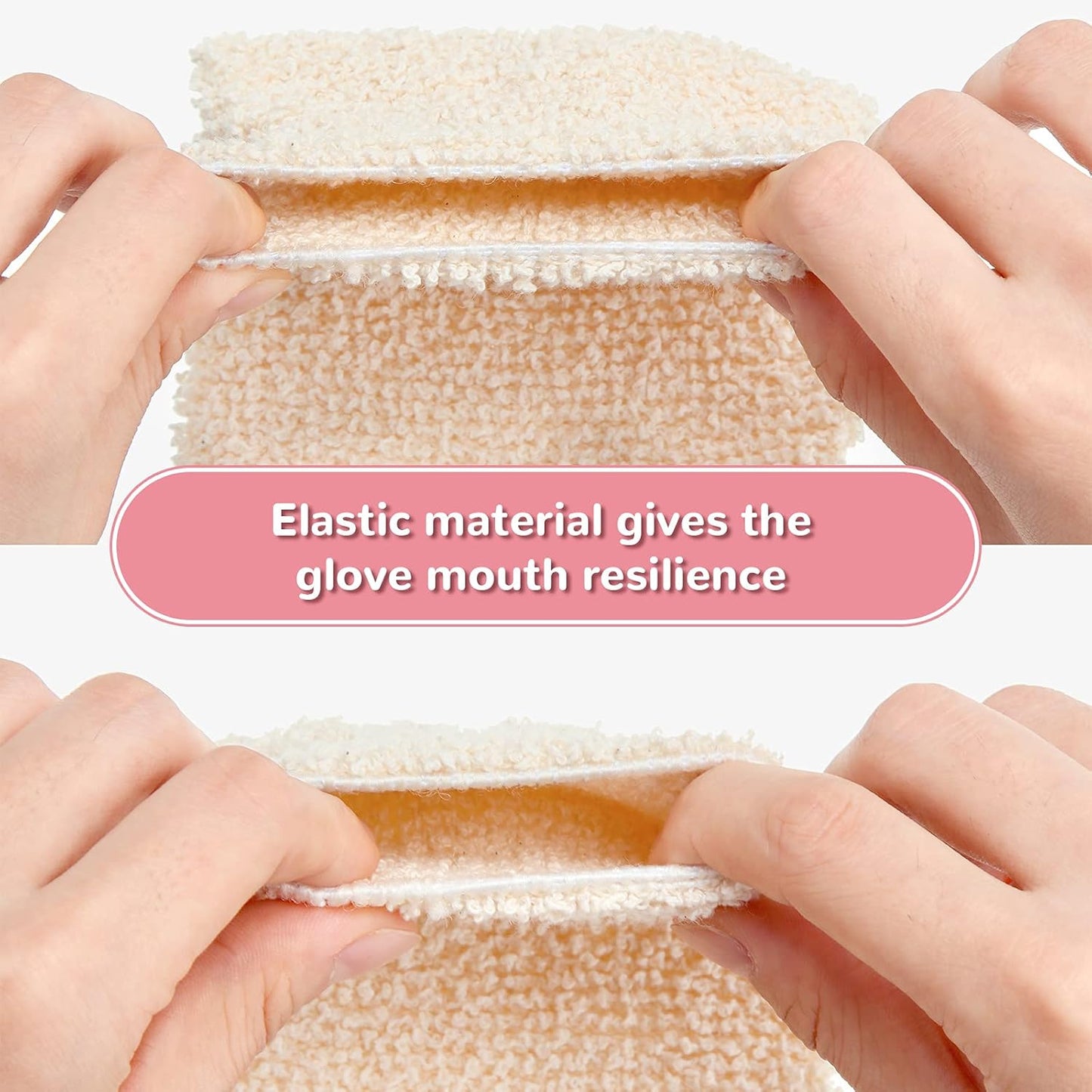 4 Pack Exfoliating Bath Gloves — Shower Scrubbing Mitts for Deep Cleaning
