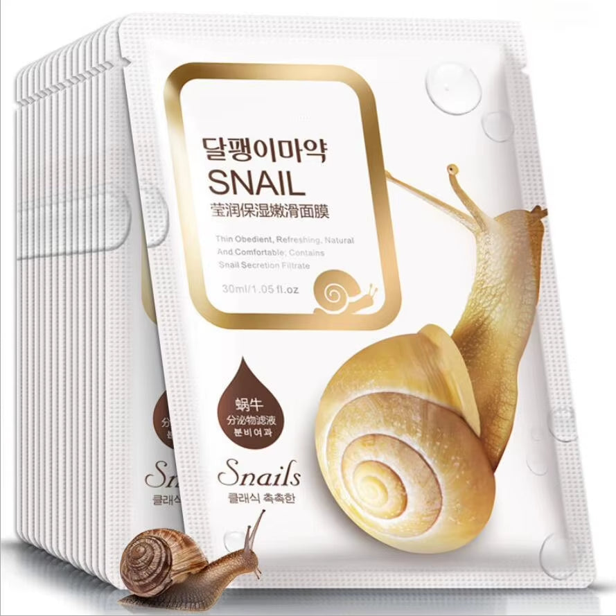 Snail Essence Facial Sheet Mask β Hydrating & Moisturizing Face Mask