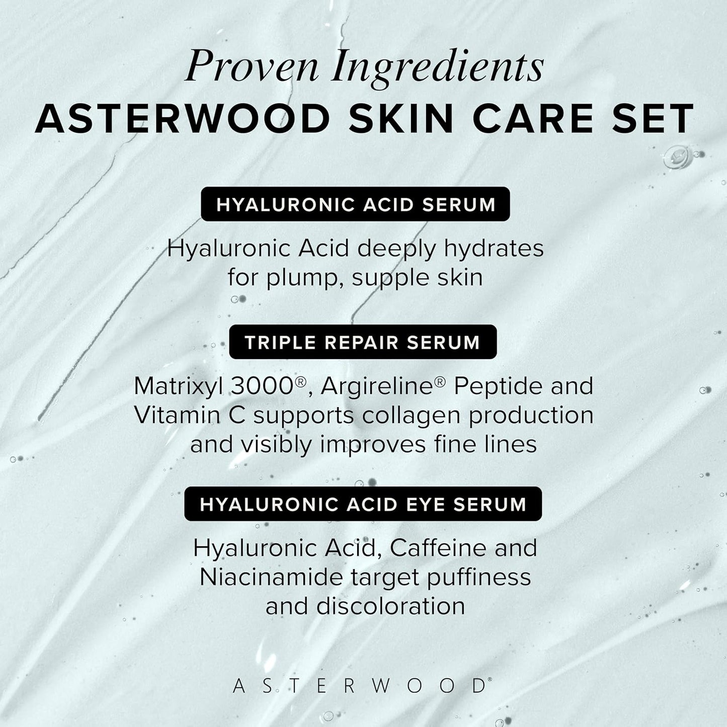 Skin Care Set — Hydrating & Anti-Aging with Hyaluronic Acid & Repair Serums