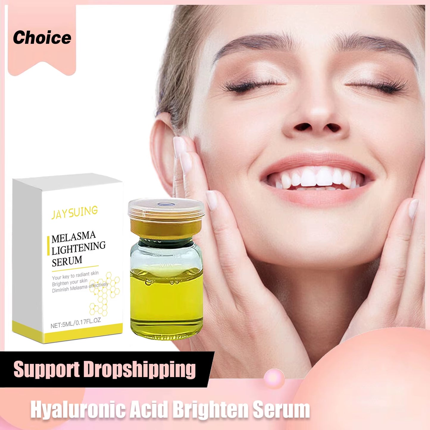 Hyaluronic Acid + Niacinamide Brightening Serum.