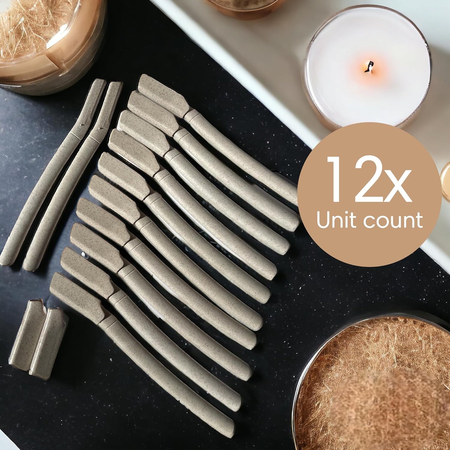 Dermaplane Face Razor Tool 12pcs — Exfoliation & Hair Removal for Men & Women