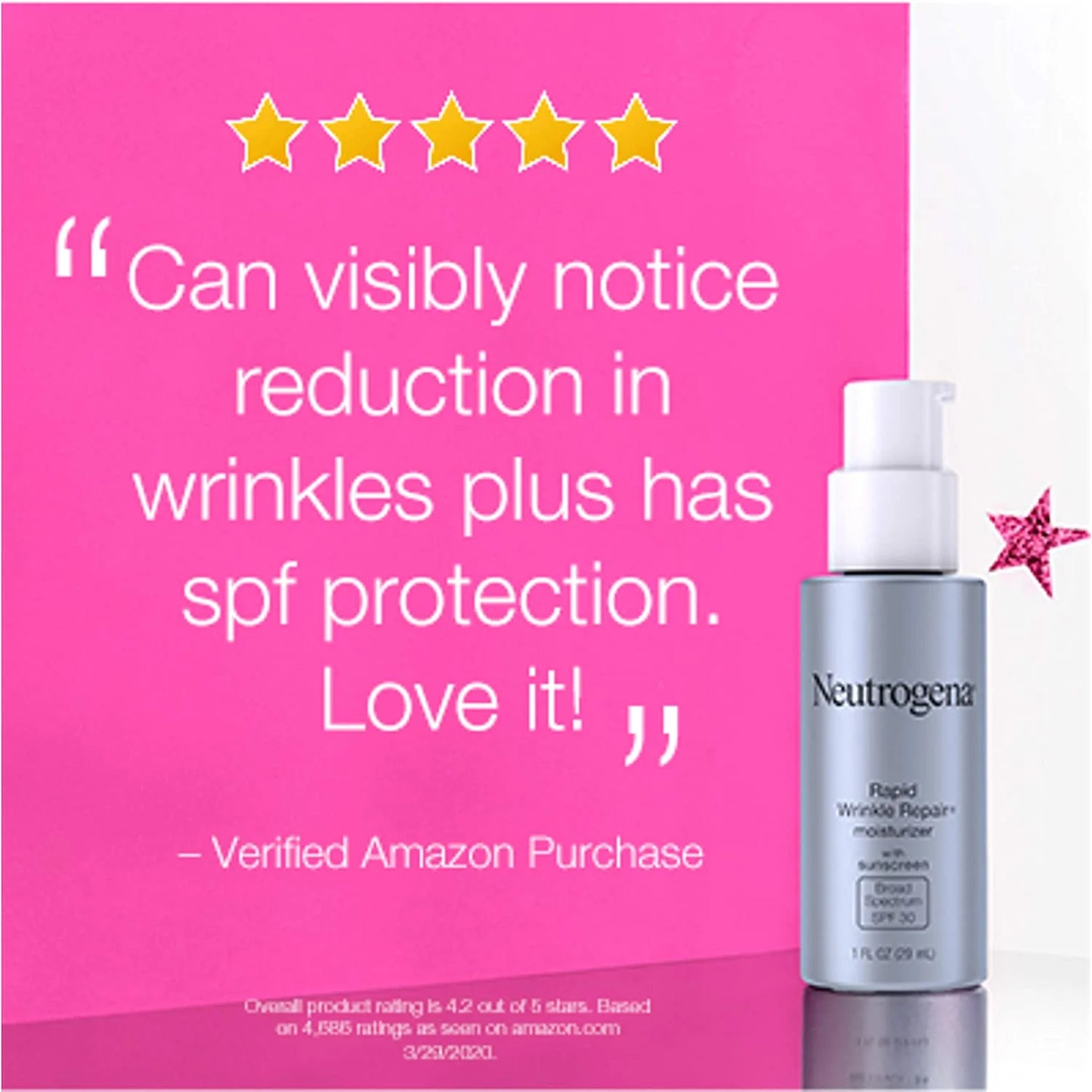 Rapid Wrinkle Repair Moisturizer, SPF 30, 1 Oz (Pack of 2)