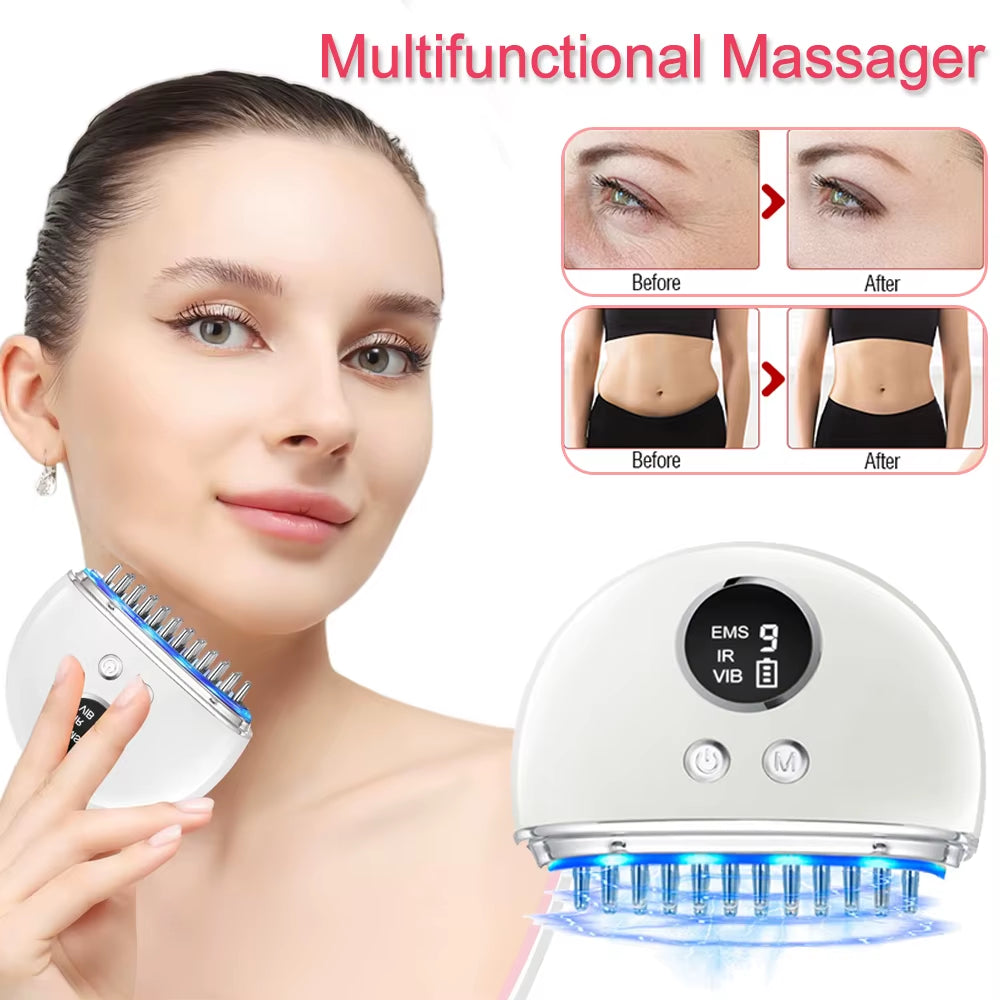 Microcurrent Face Massager — Electric Gua Sha Tool for Lifting & Tightening