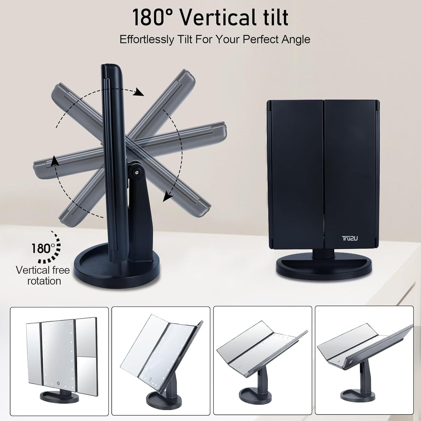 Vanity Makeup Mirror with Lights and Magnificatio