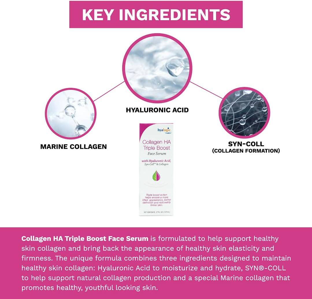 HA Collagen Serum — Triple Boost Peptide Face Serum for Firmness & Elasticity