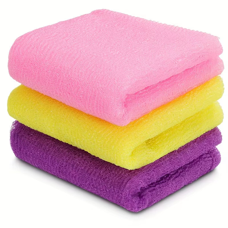 3 Pack Exfoliating Sponge Loofah — Japanese Body Washcloths