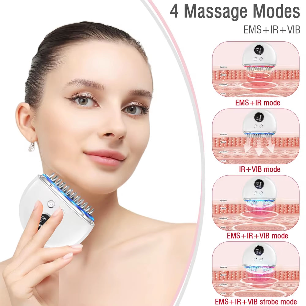 Microcurrent Face Massager — Electric Gua Sha Tool for Lifting & Tightening