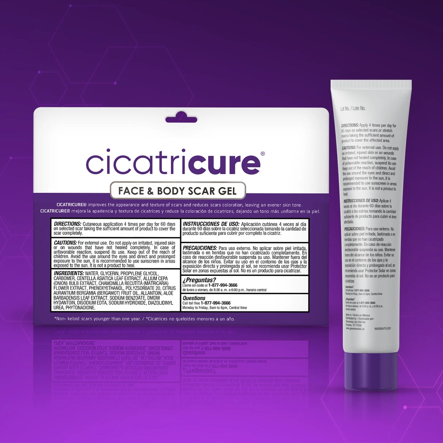 Scar Reducing Cream, Face & Body Scar Gel, 1 Oz