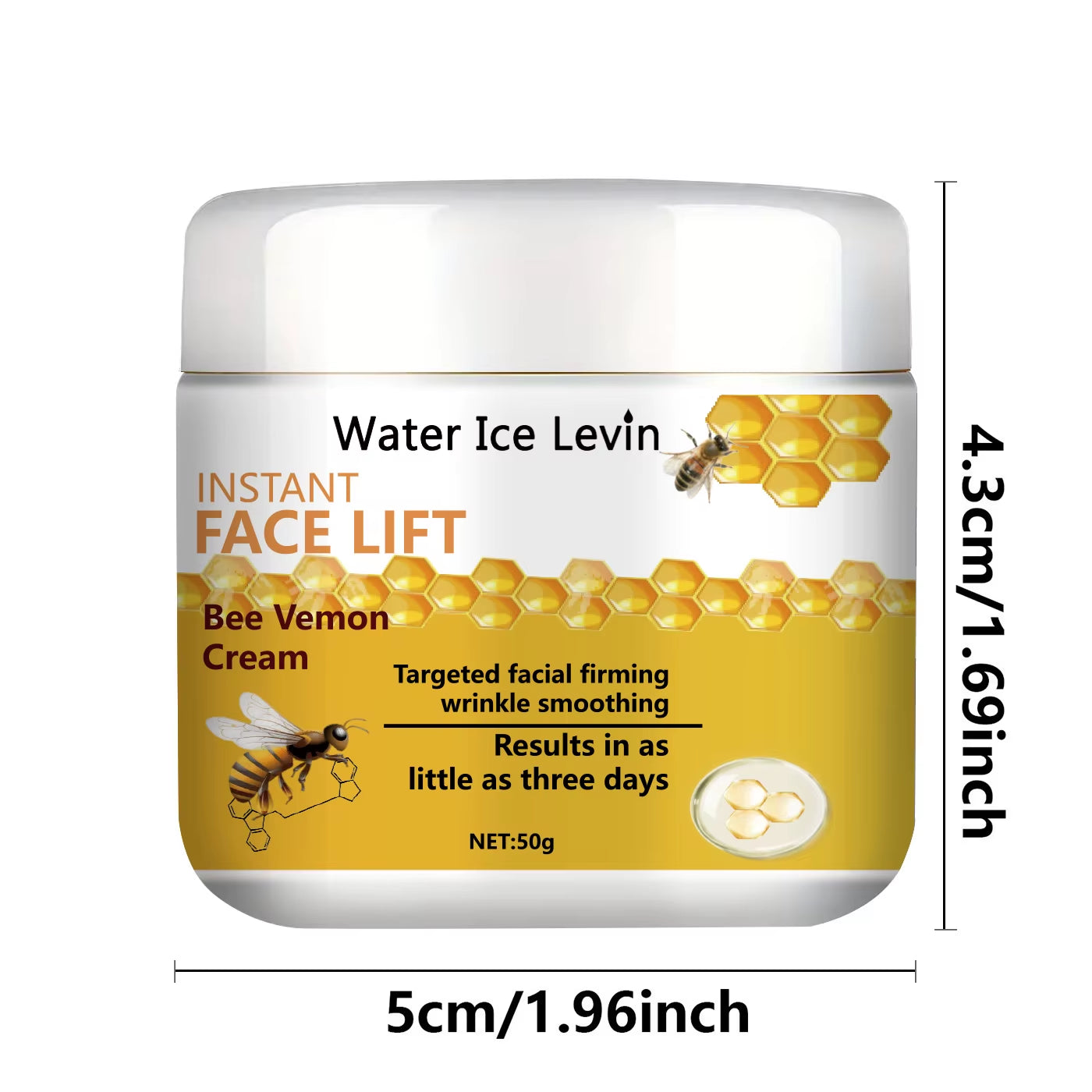 Bee Toxin Lifting Cream 50g — Instant Firming & Wrinkle Smoothing with HA