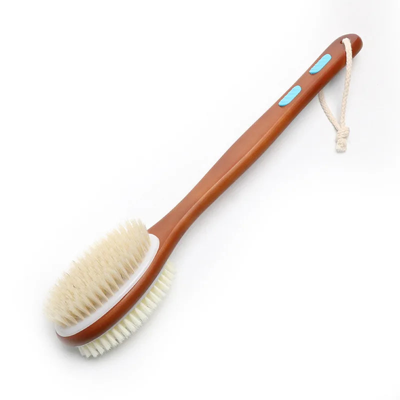 Zynerae Long Handle Body Brush – Exfoliating & Massage Double-Sided Shower Scrubber