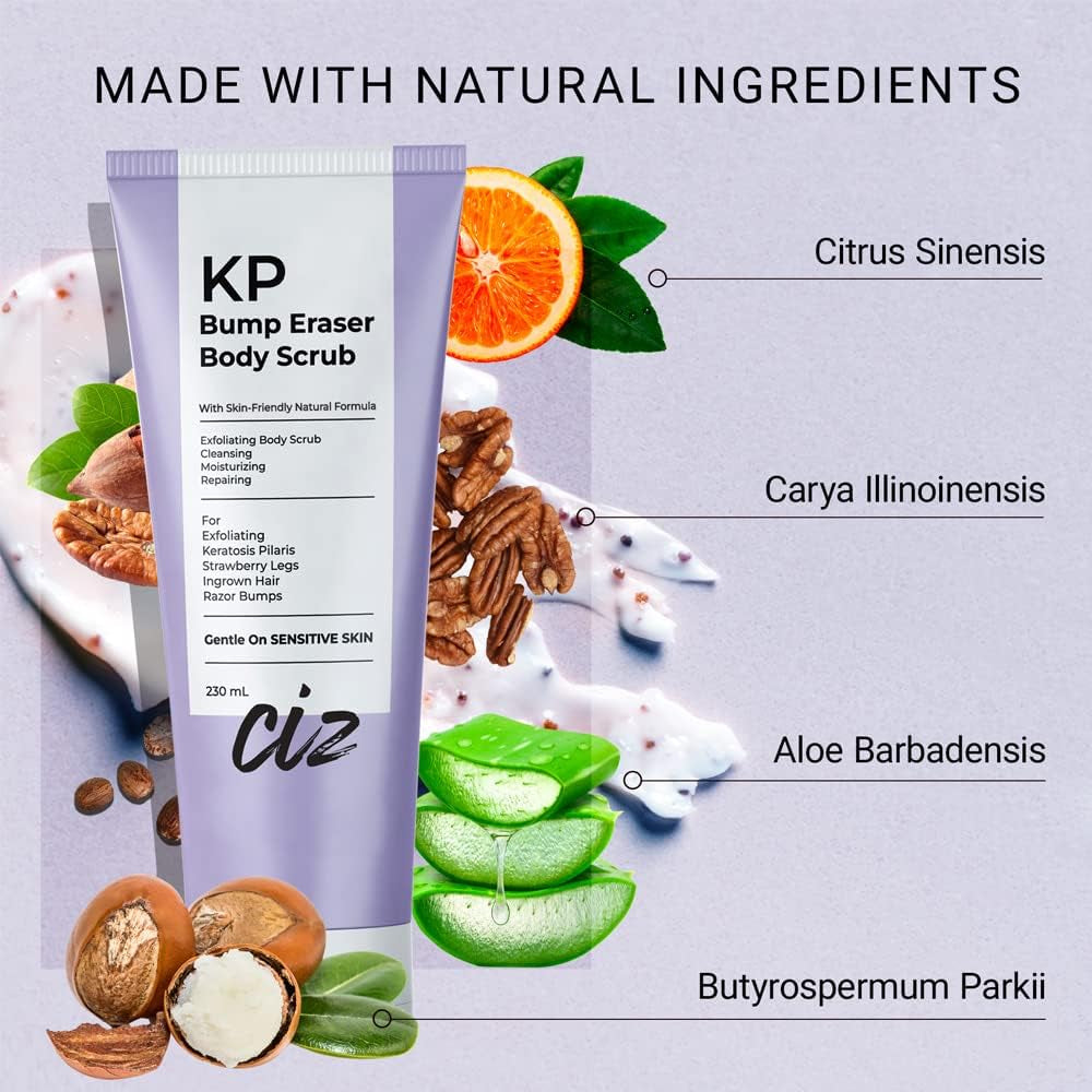 KP Bump Eraser Body Scrub — Exfoliating Body Scrub for Women, Smooth Skin