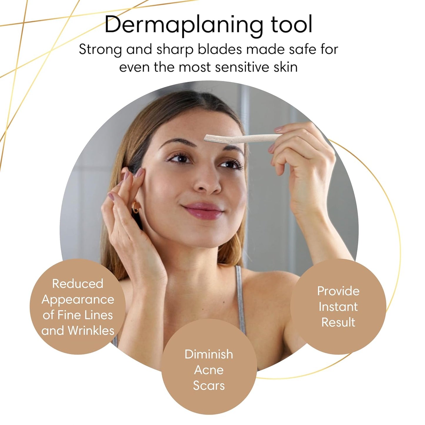 Dermaplane Face Razor Tool 12pcs — Exfoliation & Hair Removal for Men & Women