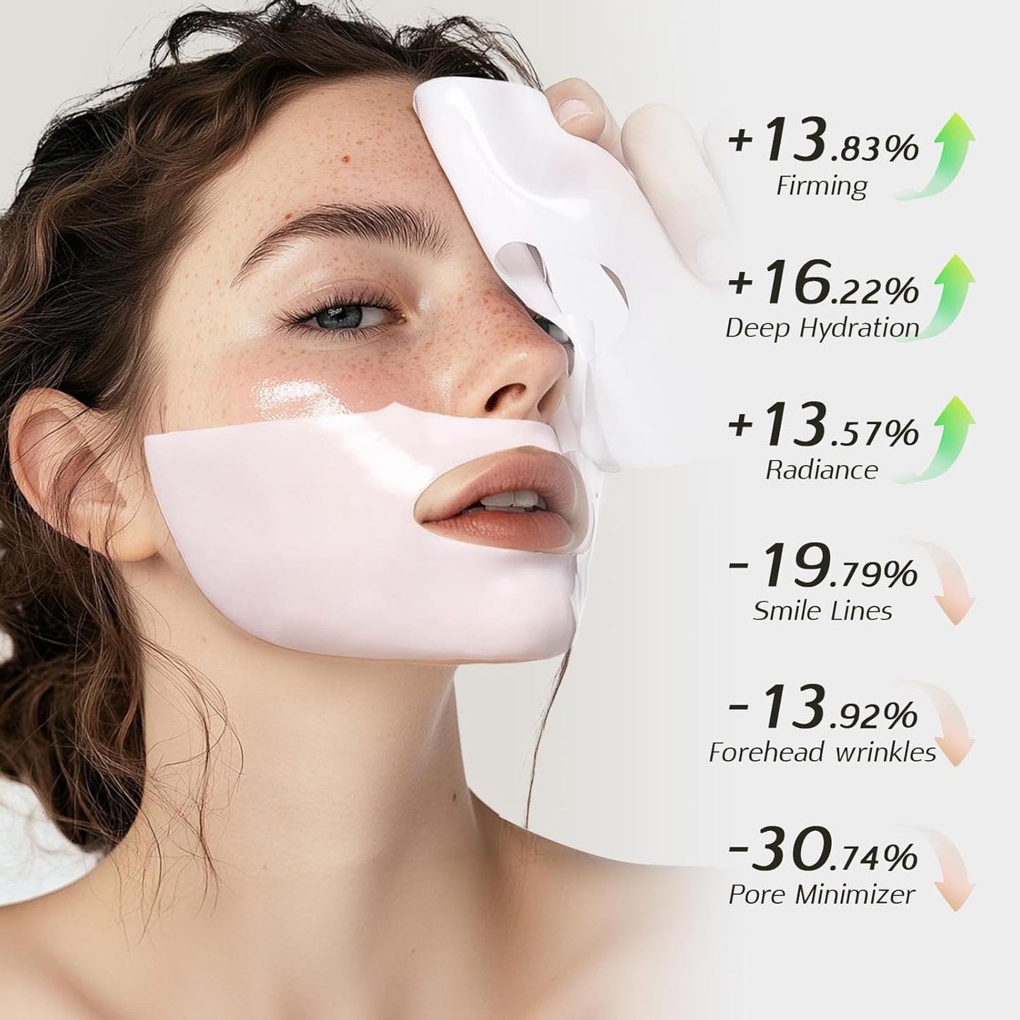 Collagen Face Mask — Anti-Wrinkle Overnight Sheet Mask with 9 Peptides