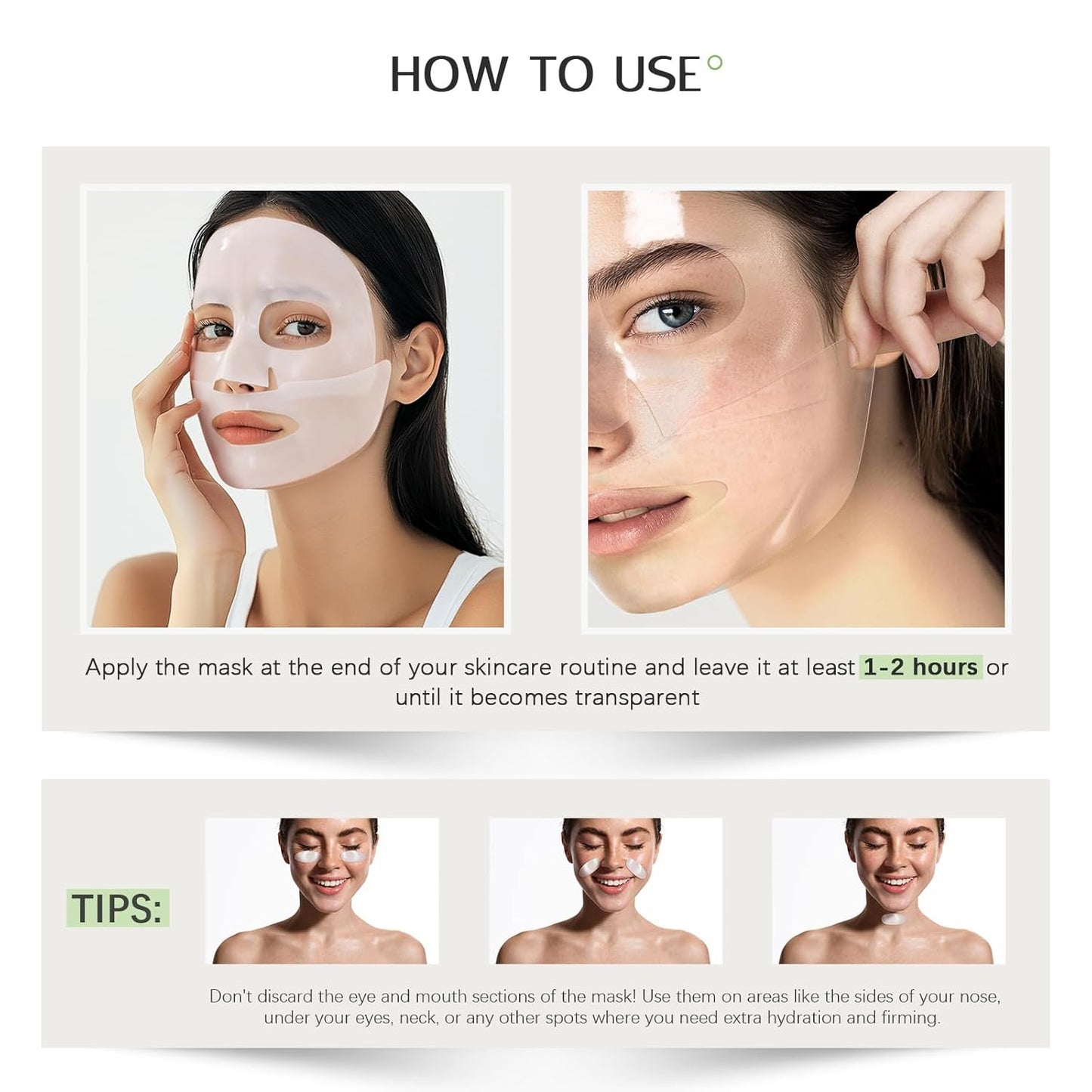 Collagen Face Mask — Anti-Wrinkle Overnight Sheet Mask with 9 Peptides
