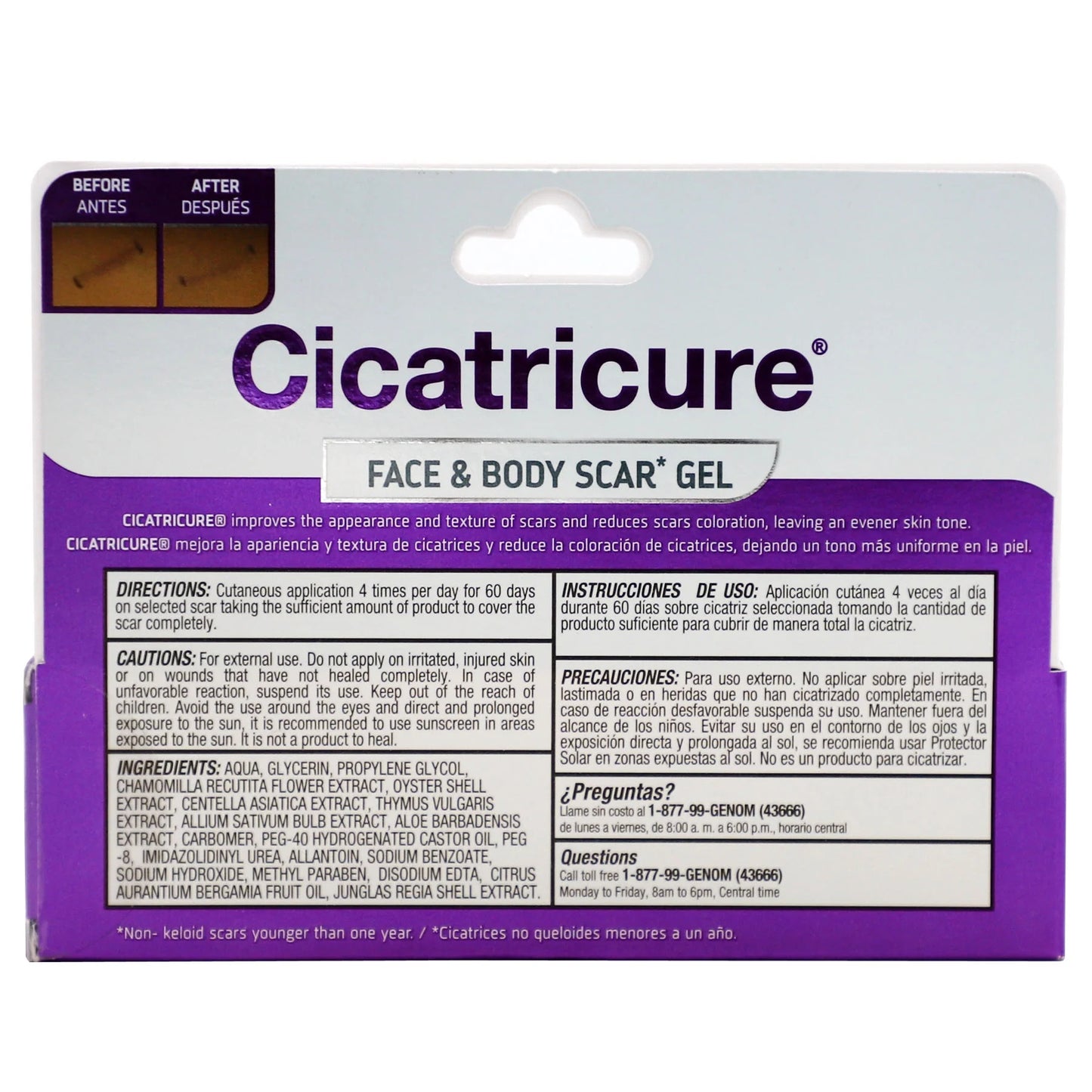 Scar Reducing Cream, Face & Body Scar Gel, 1 Oz