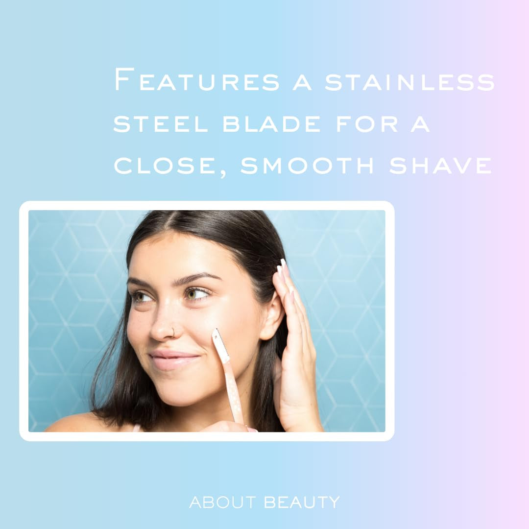 Fuzz-Free Facial Razors 3pcs — Hair Removal, Dermaplaning & Brow Shaping