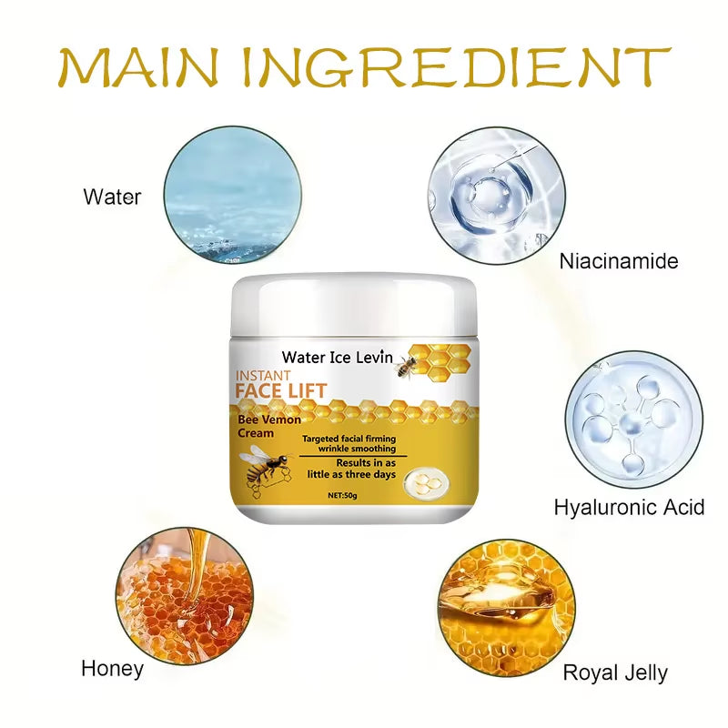 Bee Toxin Lifting Cream 50g — Instant Firming & Wrinkle Smoothing with HA