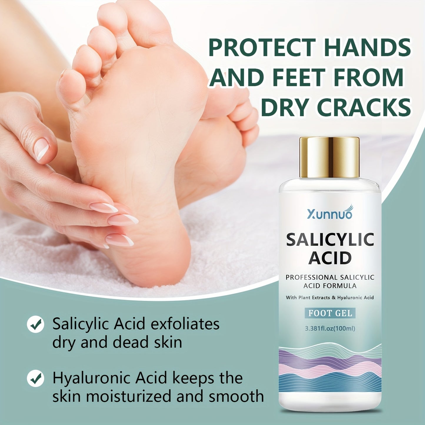 Zynerae Salicylic Acid Foot Cream 100ml – Exfoliating & Moisturizing Care
