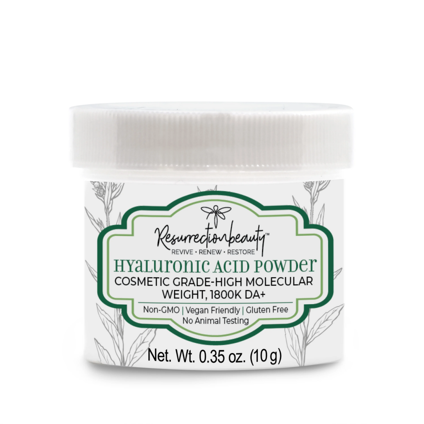 Hyaluronic Acid Powder – 15g High Molecular HA.