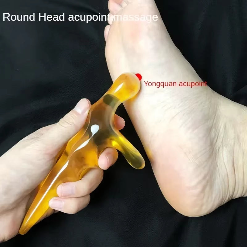 Thumb-Shaped Massager Tool — Manual Scalp, Back & Face Muscle Relaxer