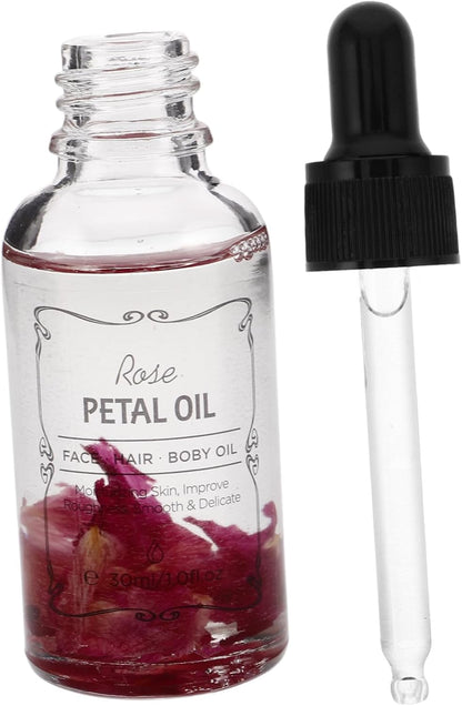 Pure Rose Essential Oil Body Skin Care Face Hair Moisturizer Natural Massage Oil for Dry Skin for Face Hair Relaxation