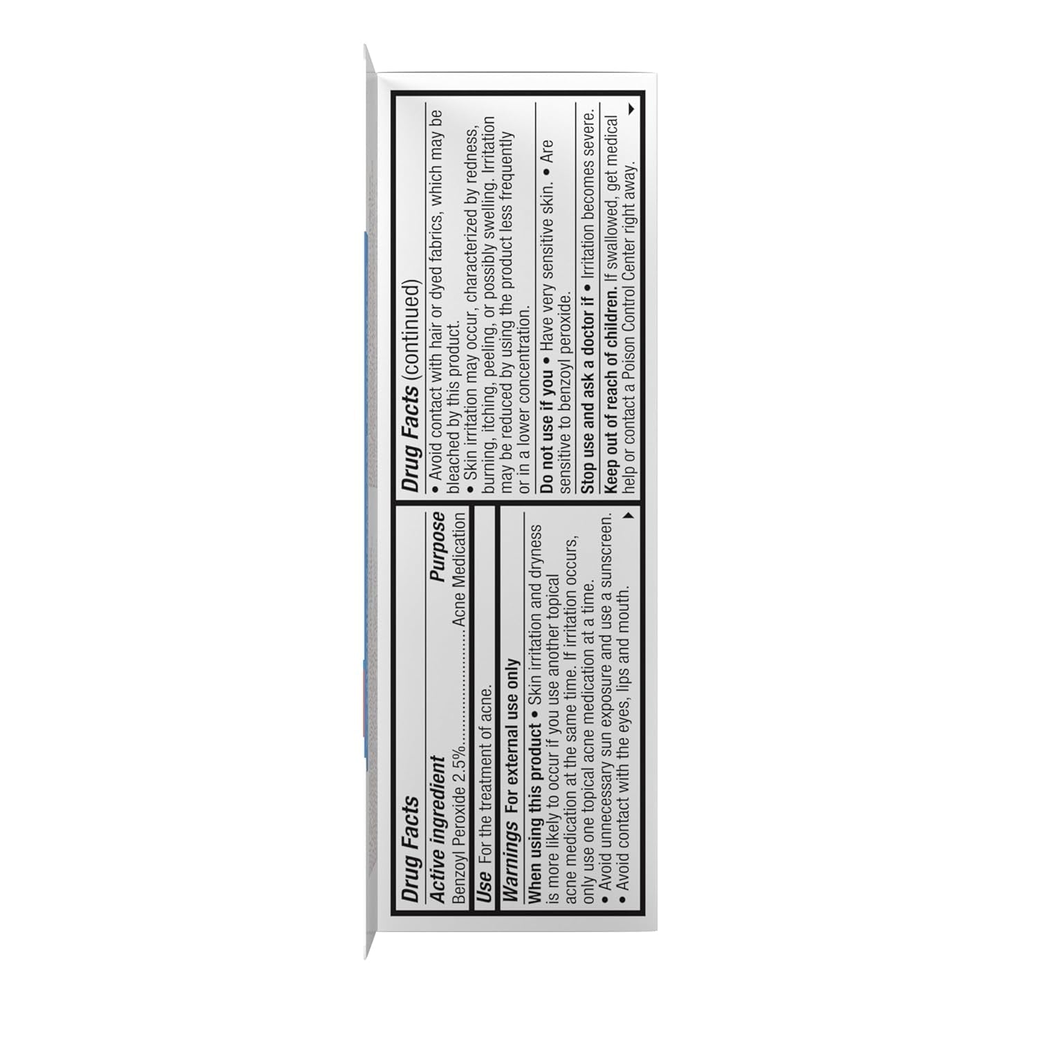 On-The-Spot Acne Spot Treatment Cream with 2.5% Benzoyl Peroxide, 0.75-Ounce Tube