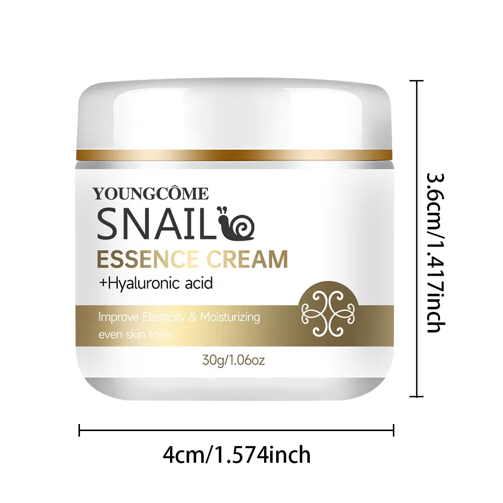 2 Pcs Snail Essence Cream with Hyaluronic Acid & Retinol — Moisturizing & Whitening