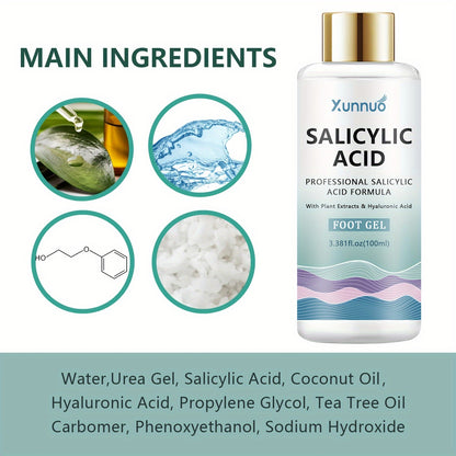 Zynerae Salicylic Acid Foot Cream 100ml – Exfoliating & Moisturizing Care.