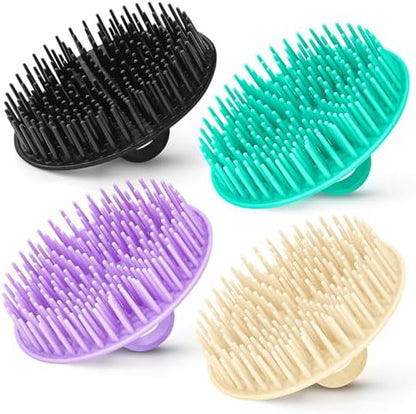 Silicone Scalp Massager Brush for Hair Washing and Shower Use.