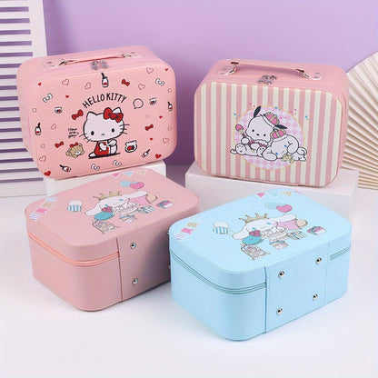 Zynerae Kuromi Makeup Bag — Large-Capacity Travel Cosmetic Organizer.