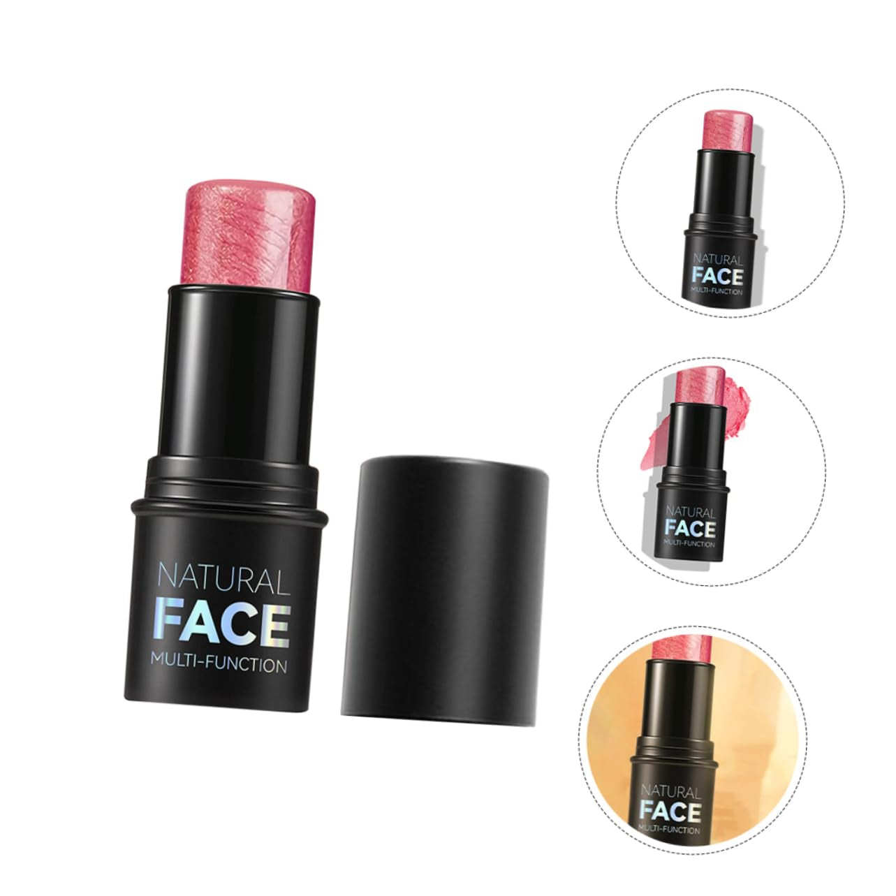 Highlighter Makeup Stick for Face Portable Highlighter Pen Natural Finish for Glow Makeup Tool