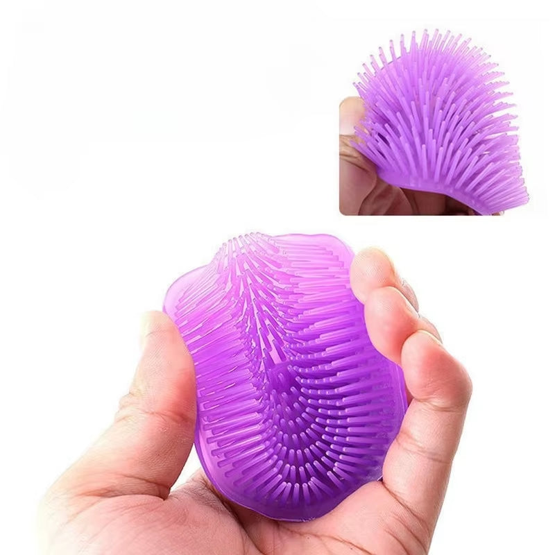 Silicone Scalp Massager Brush — Hair Washing & Shower Comb for Women & Men
