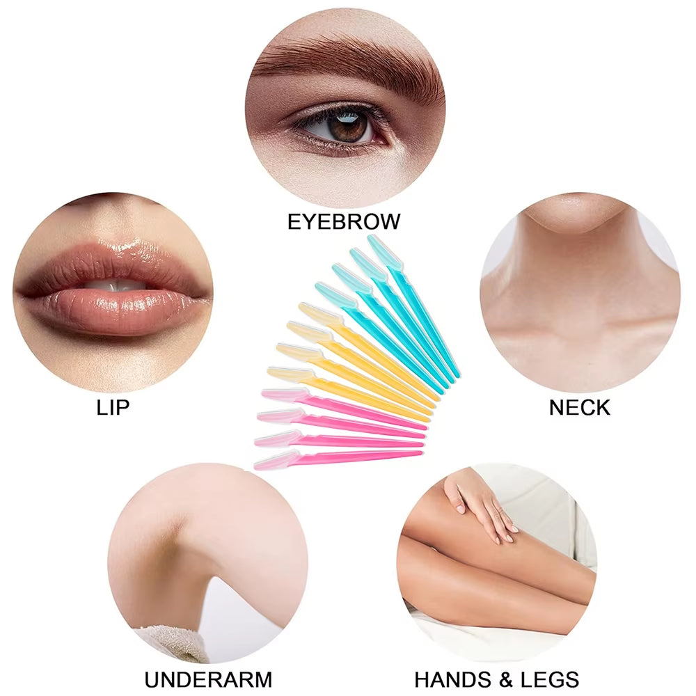 15pcs Eyebrow Razors for Women — Facial Shaving & Dermaplaning Tools