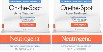 On-The-Spot Acne Spot Treatment Cream with 2.5% Benzoyl Peroxide, 0.75-Ounce Tube