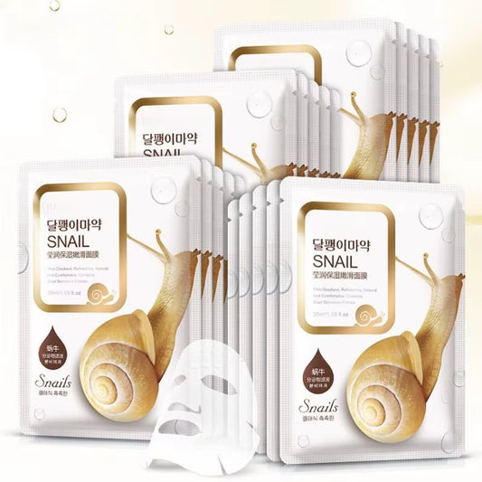 Snail Essence Facial Sheet Mask — Hydrating & Moisturizing Face Mask