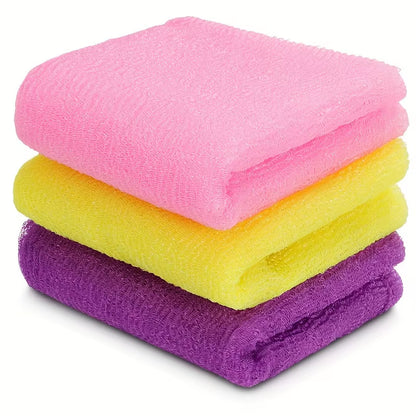 3 Pack Exfoliating Sponge Loofah — Japanese Body Washcloths