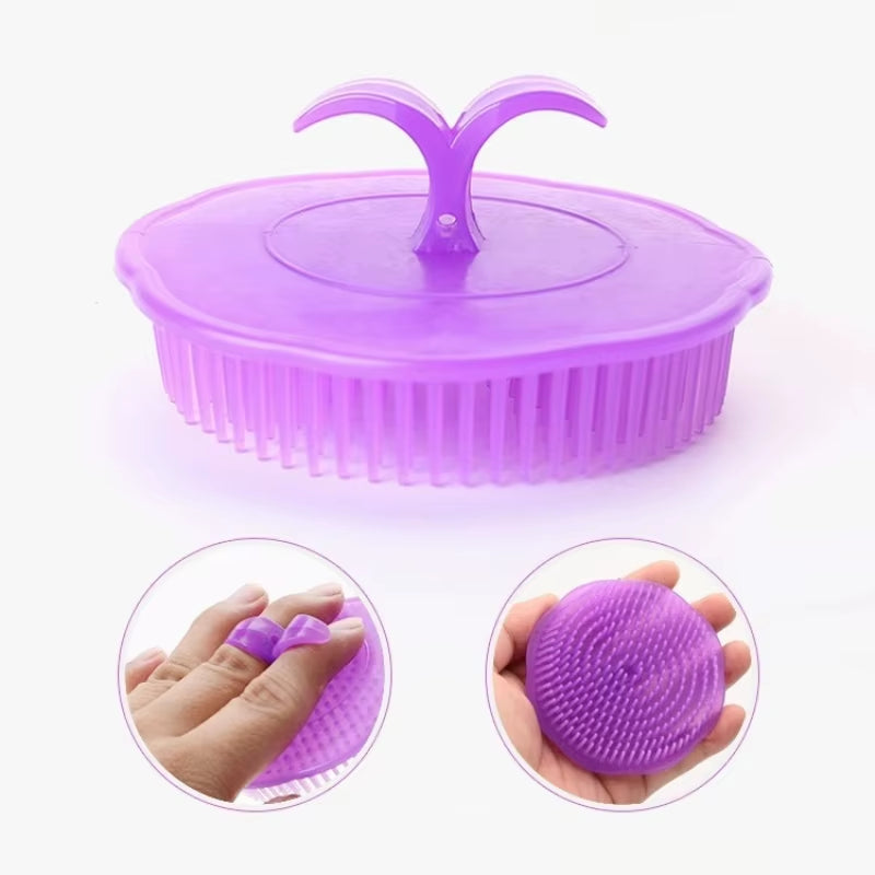 Silicone Scalp Massager Brush — Hair Washing & Shower Comb for Women & Men