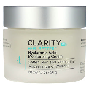 Feel Better, Hyaluronic Acid Moisturizing Cream , 1.7 Oz (50 G)