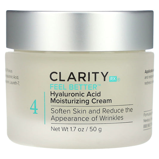Feel Better, Hyaluronic Acid Moisturizing Cream , 1.7 Oz (50 G)