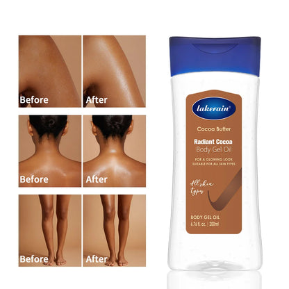 Zynerae Cocoa Body Oil Gel – Moisturizing and Nourishing Skin Care.