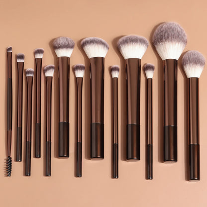 Zynerae 13PC Makeup Brush Set – Face & Eye Blending Tools.