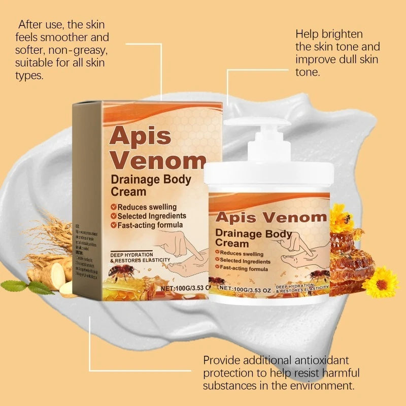 Zynerae Bee Venom Body Cream — Hydrating, Moisturizing & Soothing Daily Body Care