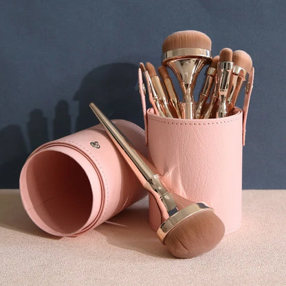 Zynerae Powder Blush & Blending Brush Set – Professional Makeup Tools with Bag.
