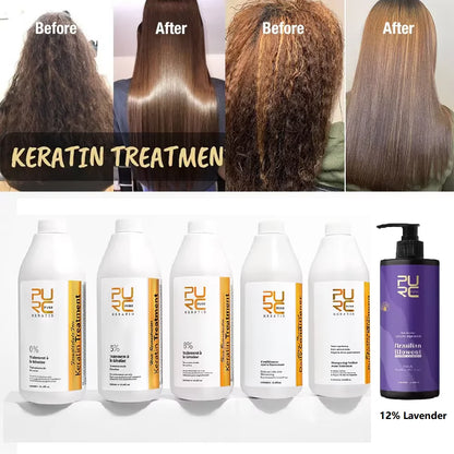 Zynerae Keratin Hair Straightening Treatment – Smoothing & Frizz Control.