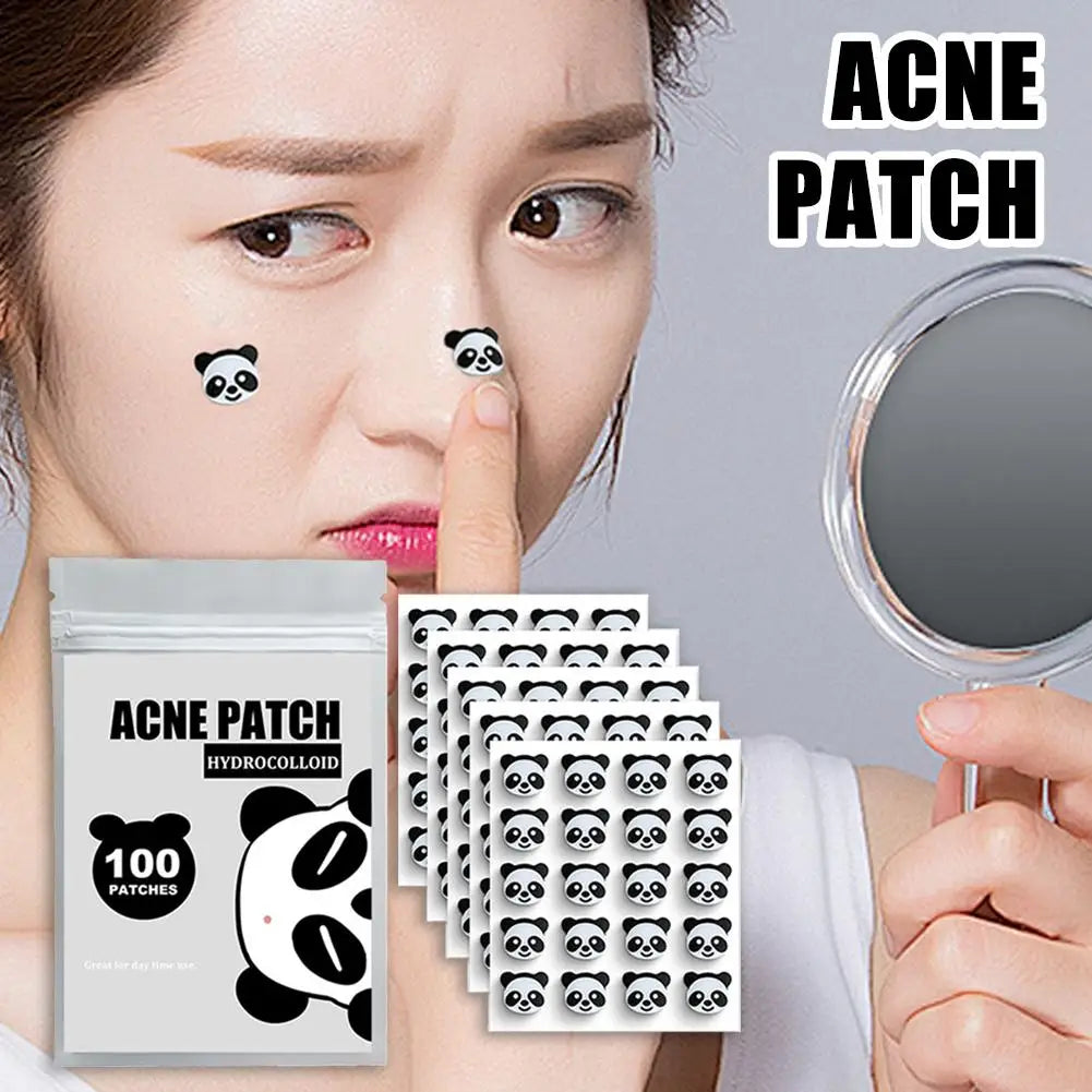 Cute Panda Hydrocolloid Acne Pimple Patch Invisible Stickers for Face Treatment Skin Care Tool
