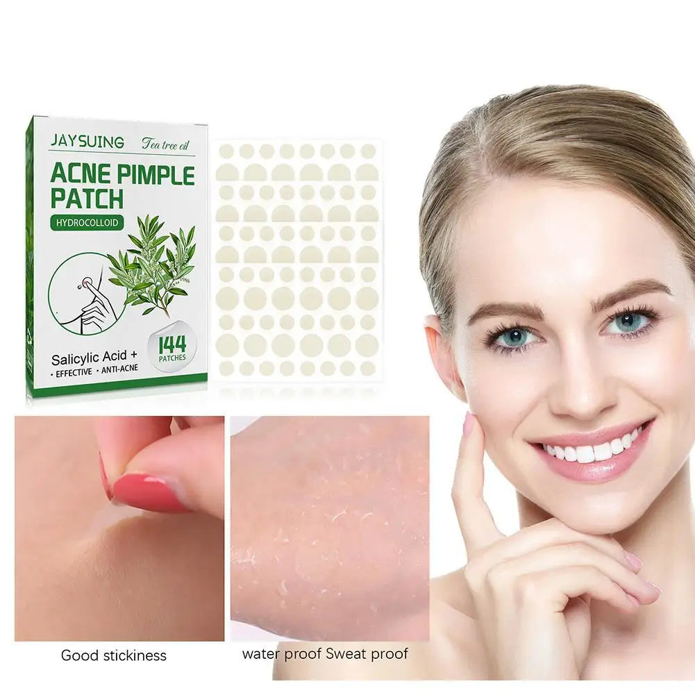 Invisible Hydrocolloid Acne Patch With Tea Tree Oil. 144 pcs.