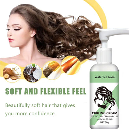 Zynerae Curly Hair Styling Cream – Moisturizing, Smoothing & Shine Enhancing.