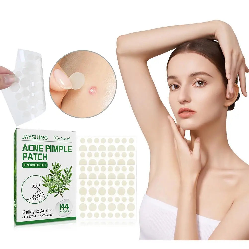 Invisible Hydrocolloid Acne Patch With Tea Tree Oil. 144 pcs.